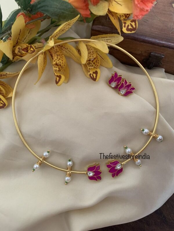 Jadau taamara hasli set PINK