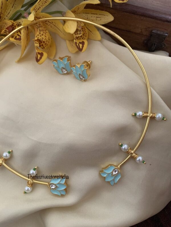 Jadau taamara hasli set BLUE