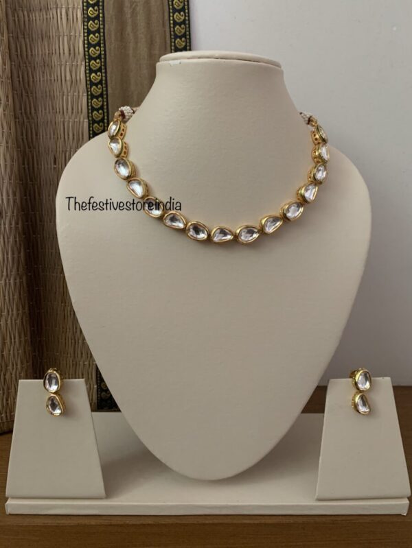 Single layer kundan set