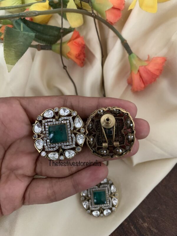 Green Victorian pendant set