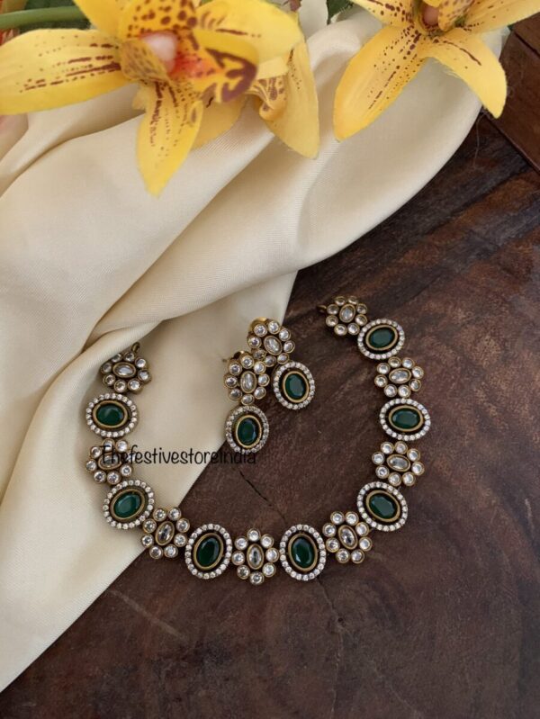 Victorian minimalist floral set - Green