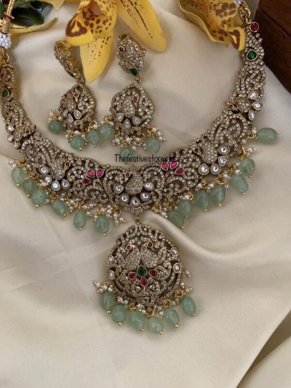 Victorian mint drops peacock set