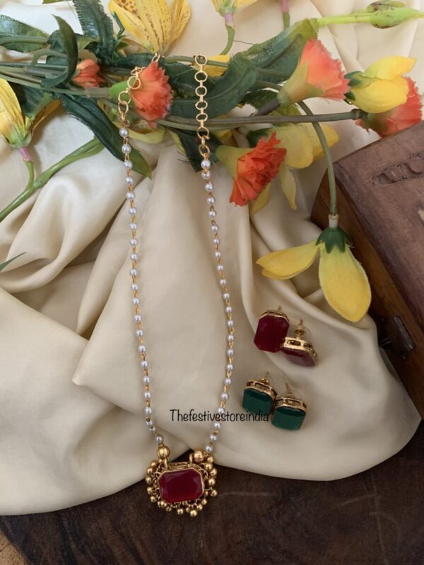 Block reversible pearls set