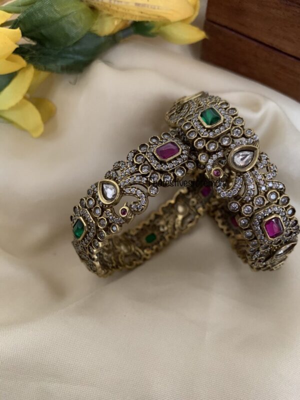 Set of 2 Bridal Victorian bangles