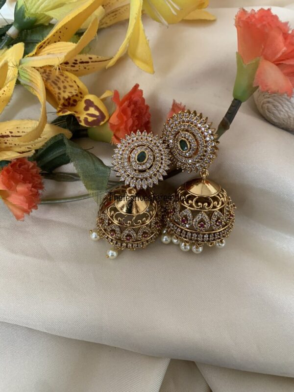 Bottu AD jhumkas