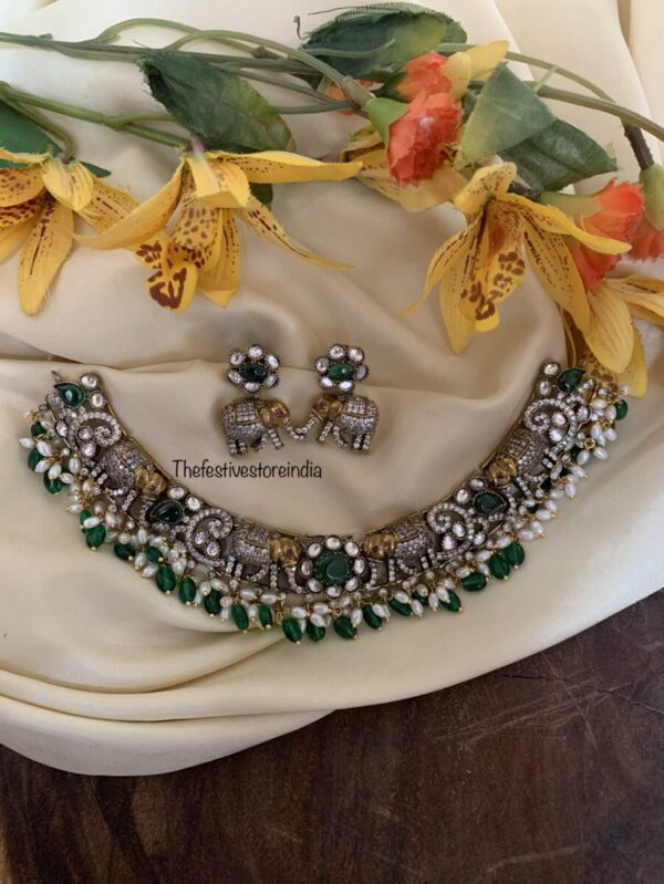 Elephant Kanti Green Victorian set