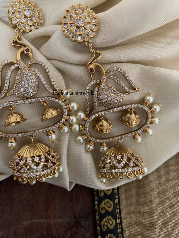 Navilu pearls jhumkas