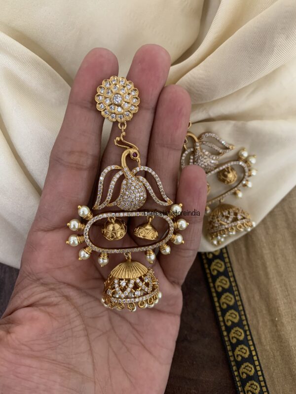 Navilu pearls jhumkas