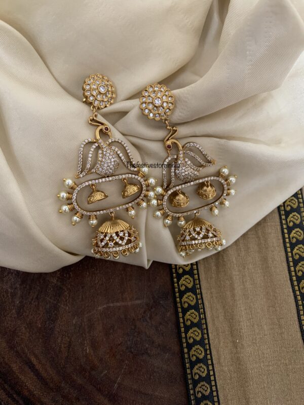 Navilu pearls jhumkas