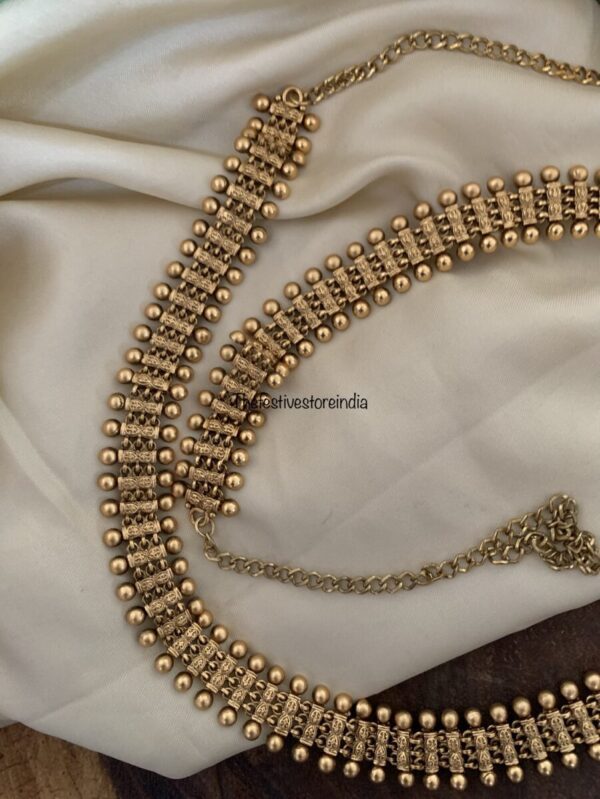 Budgeted Matte all gold waist chain