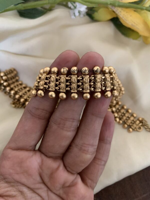 Budgeted Matte all gold waist chain