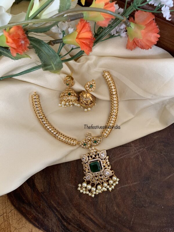 Emerald gold polish kanti set