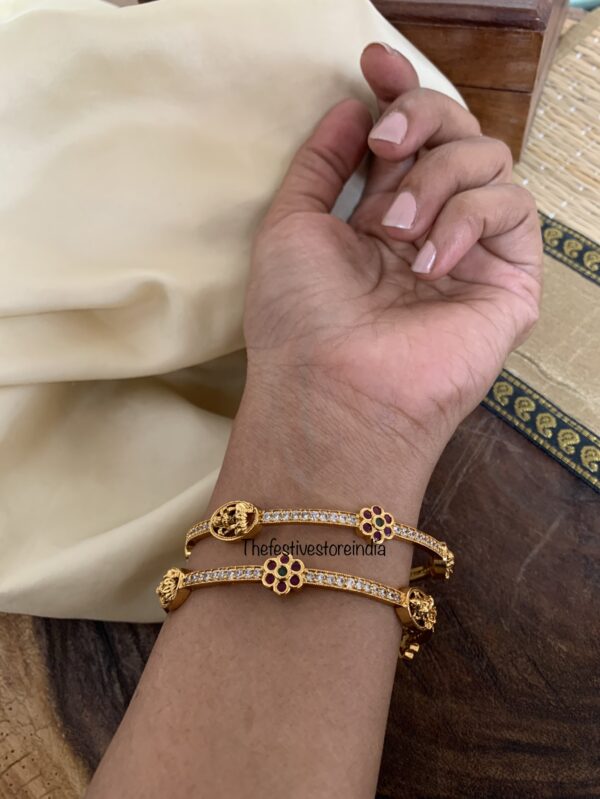 AD lakshmi floral bangles