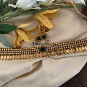 Contemporary kaasu Emerald / Green choker set