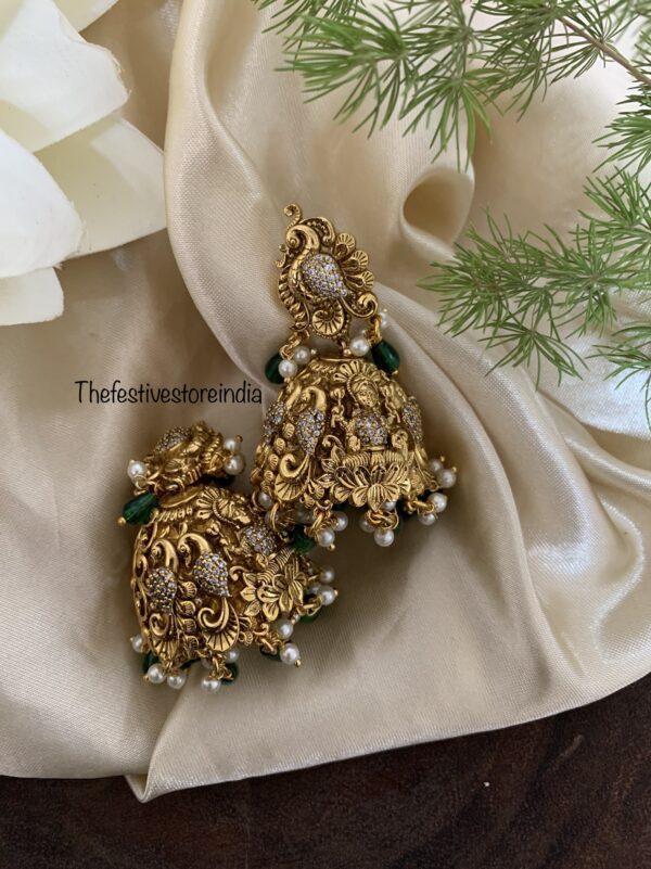 Jumbo Nakshi Lakshmi jhumkas
