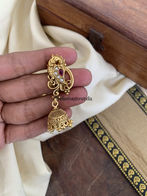 Peacock jhumkas