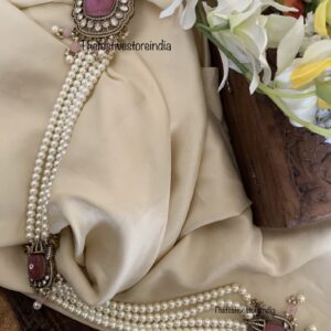 Pink Victorian pearls Jade Bangaara 42cms