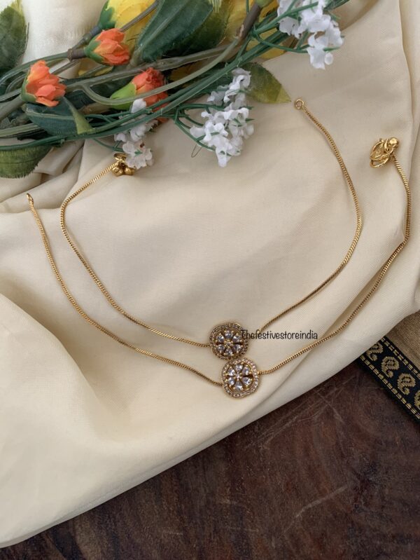 CZ floral anklets