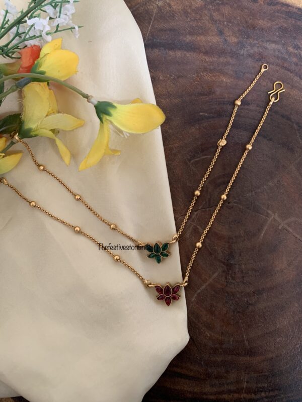 Reversible lotus anklets