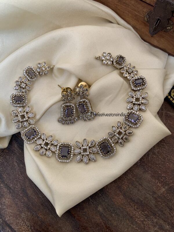 Budgeted Lavender / light purple floral Victorian set