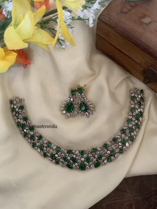 Designer CZ emerald set