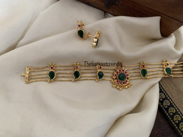 Micro gold palakka choker set