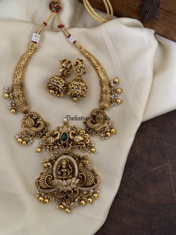 Lakshmi nakshi gold drops set