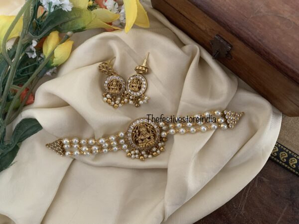 Lakshmi pearls choker set