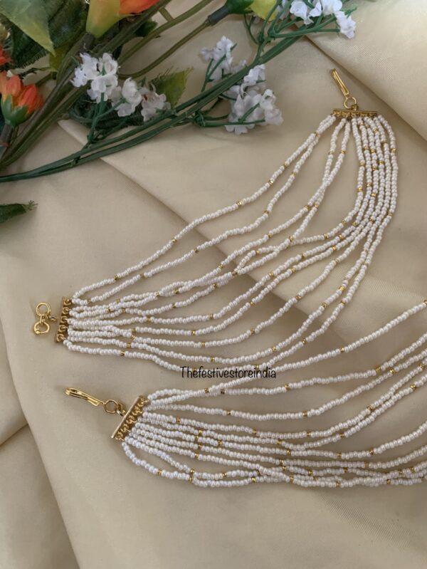 10 layer pearls earchain