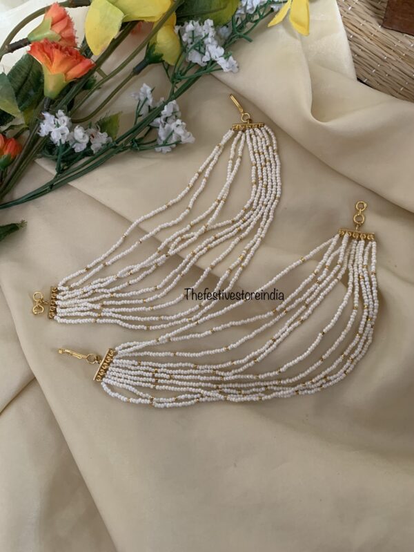 10 layer pearls earchain