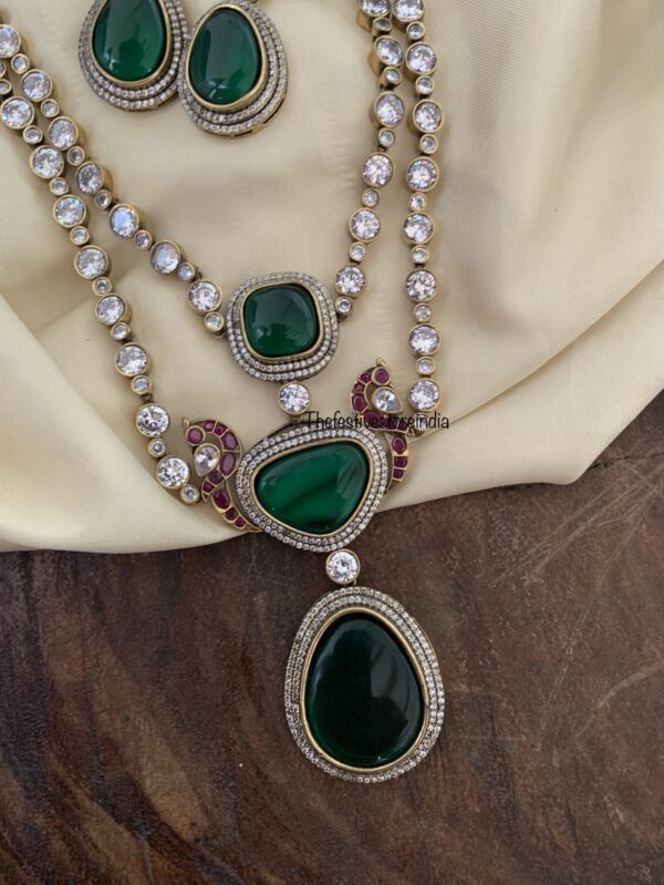 2 layer statement victorian set - Green