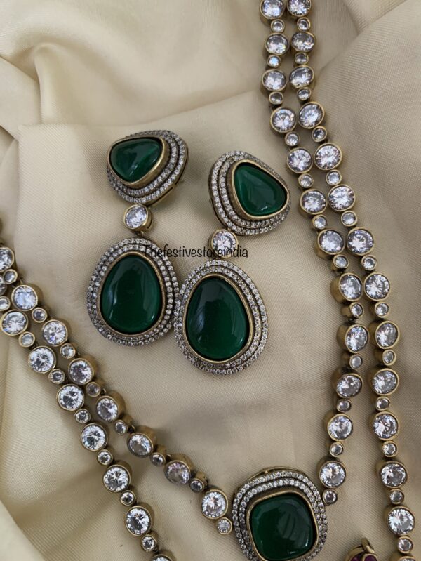 2 layer statement victorian set - Green