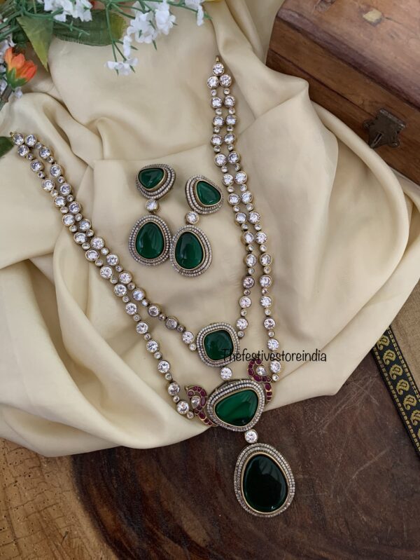 2 layer statement victorian set - Green