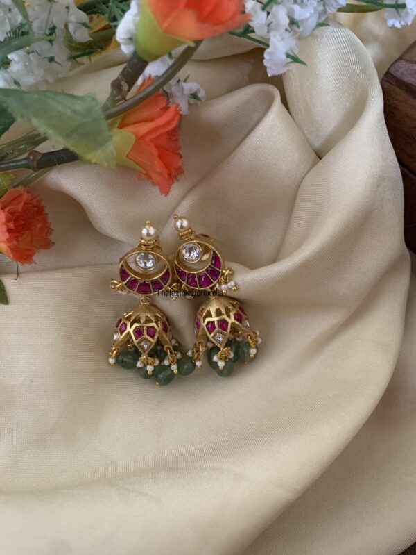 Jadau kemp mini jhumkas