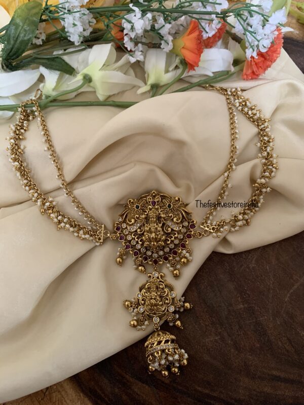 Temple Lakshmi Bun pin with maati