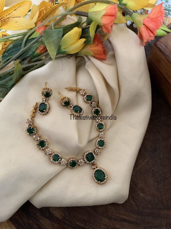 Emerald AD necklace set