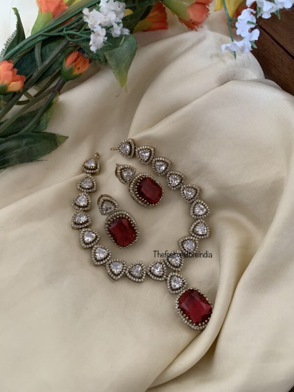 Victorian classic ruby set