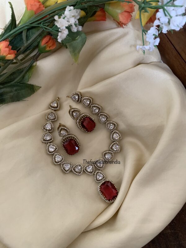 Victorian classic ruby set