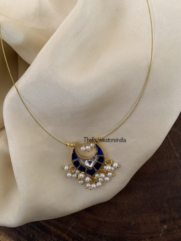 Jadau minimalist pendant chain - All blue | Invisible chain