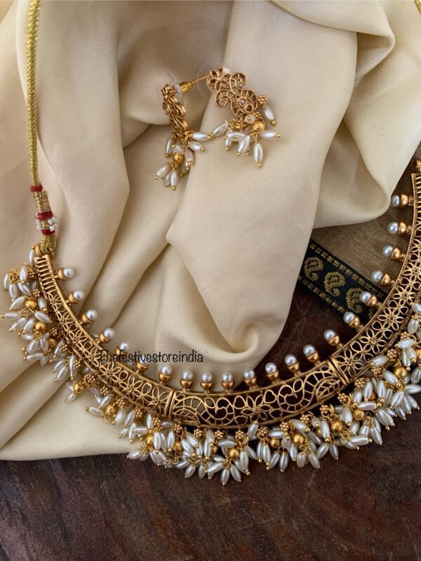 Rice pearls hasli set