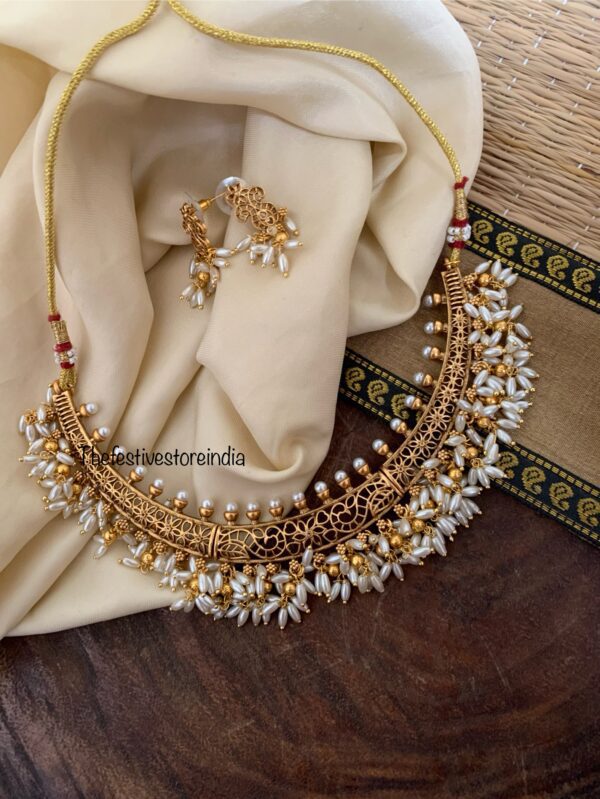 Rice pearls hasli set