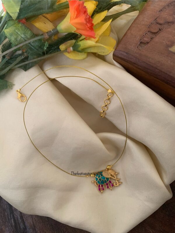 Jadau minimalist ELEPHANT chain | Invisible chain