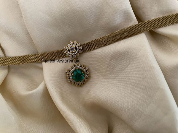 Classic Victorian emerald attigai choker