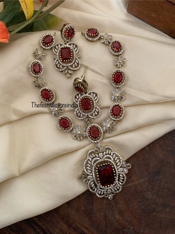 Classic Victorian blocks set - Ruby/Maroon