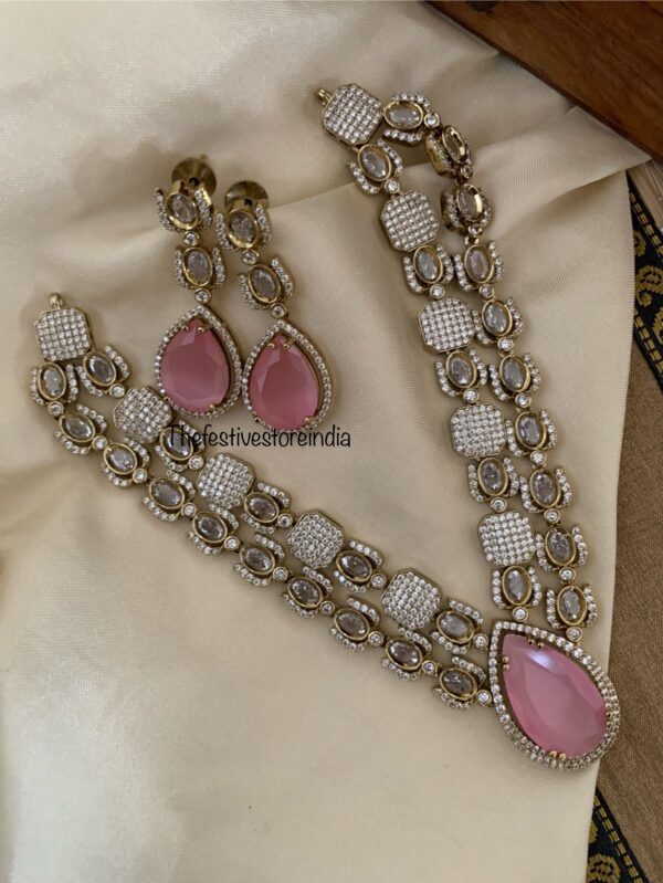 2 layer pink drop victorian set