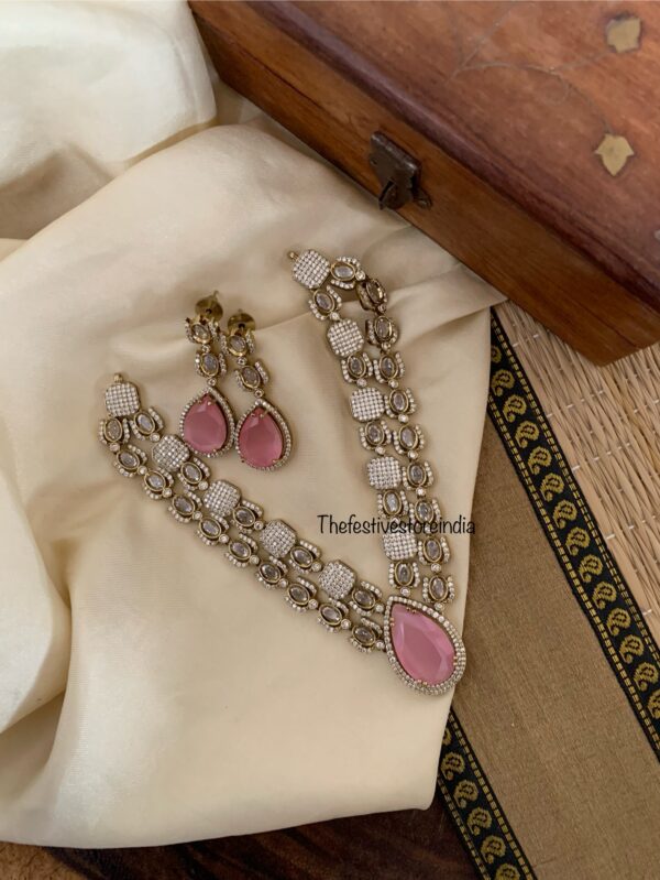 2 layer pink drop victorian set