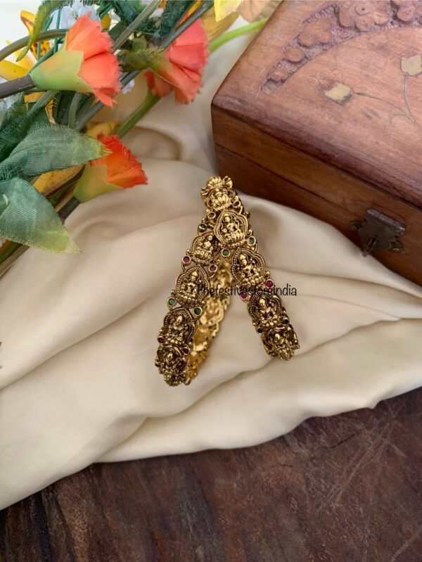 Budgeted Antique polish Lakshmi kada - Set of 2