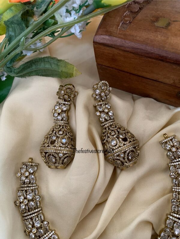 Unique all white victorian necklace set