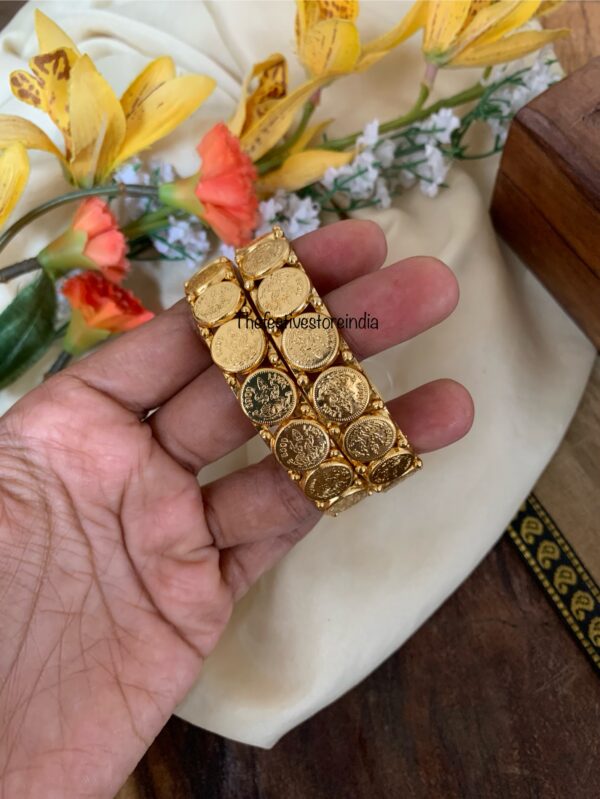 Budgeted lightweight Lakshmi bangles - Set of 2