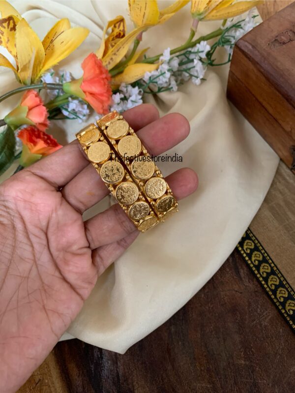 Budgeted lightweight Lakshmi bangles - Set of 2